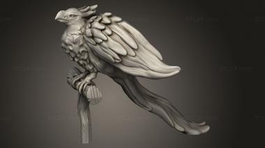 Animal figurines (Beast Phoenix, STKJ_4125) 3D models for cnc