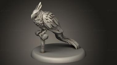 Animal figurines (Beast Phoenix, STKJ_4126) 3D models for cnc