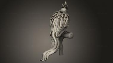 Animal figurines (Beast Phoenix, STKJ_4127) 3D models for cnc