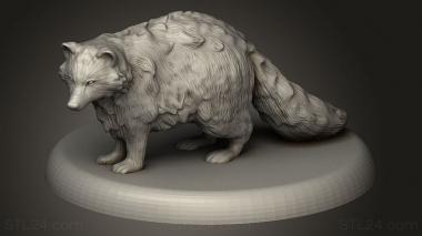 Animal figurines (Beast Raccoon, STKJ_4129) 3D models for cnc