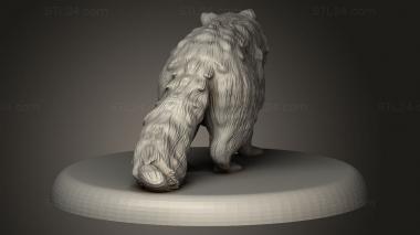 Animal figurines (Beast Raccoon, STKJ_4129) 3D models for cnc