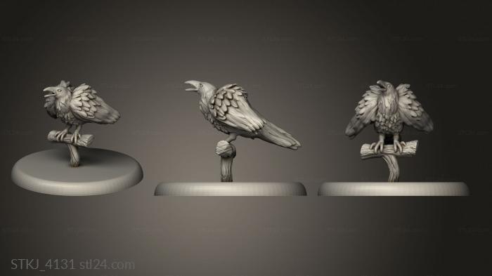 Статуэтки животных (STKJ_4131) 3D модель для ЧПУ станка