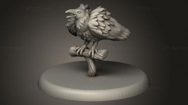 Animal figurines (Beast Raven, STKJ_4131) 3D models for cnc