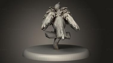 Animal figurines (Beast Raven, STKJ_4131) 3D models for cnc