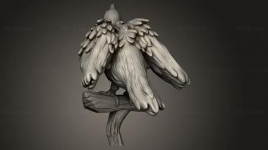 Animal figurines (Beast Raven, STKJ_4132) 3D models for cnc