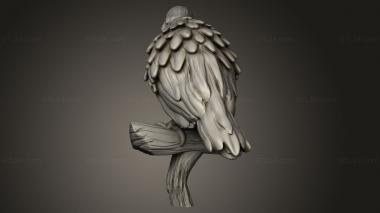 Animal figurines (Beast Raven, STKJ_4133) 3D models for cnc