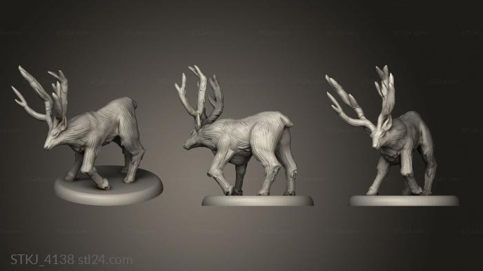 Статуэтки животных (STKJ_4138) 3D модель для ЧПУ станка