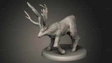 Animal figurines (Beast Stag, STKJ_4138) 3D models for cnc