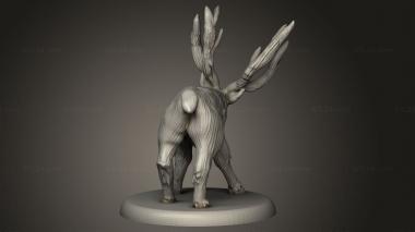 Animal figurines (Beast Stag, STKJ_4138) 3D models for cnc