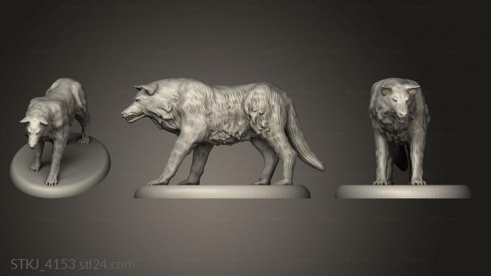 Статуэтки животных (STKJ_4153) 3D модель для ЧПУ станка