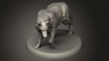 Animal figurines (Beast Wolf, STKJ_4155) 3D models for cnc