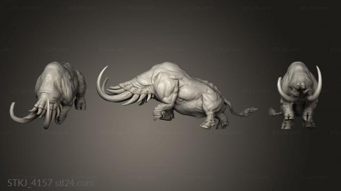Animal figurines (STKJ_4157) 3D models for cnc