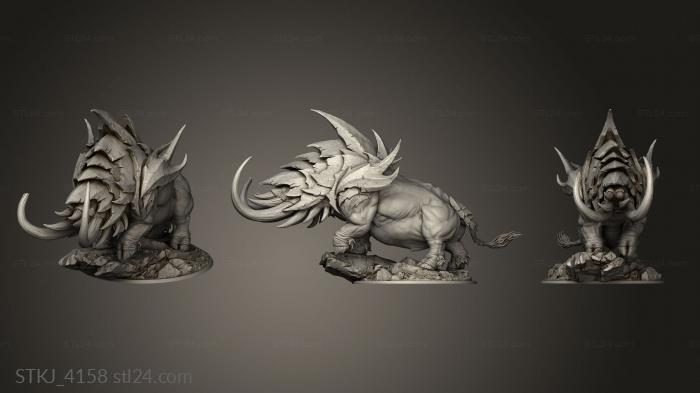 Animal figurines (STKJ_4158) 3D models for cnc