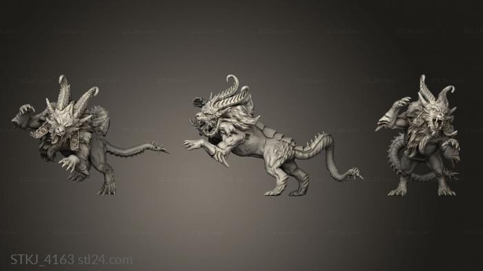 Animal figurines (STKJ_4163) 3D models for cnc
