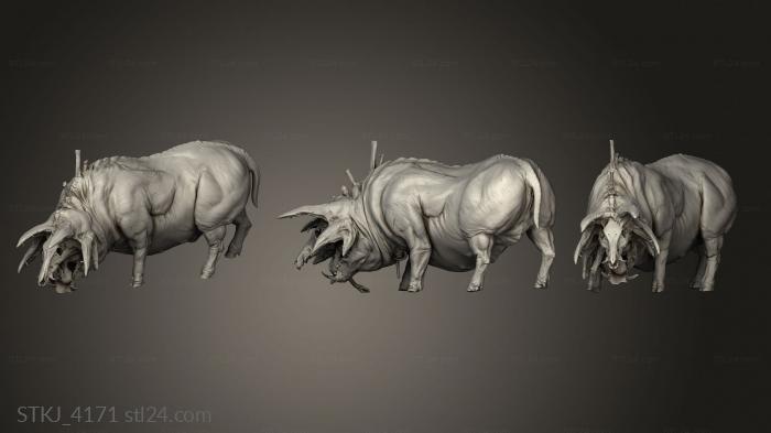 Animal figurines (STKJ_4171) 3D models for cnc