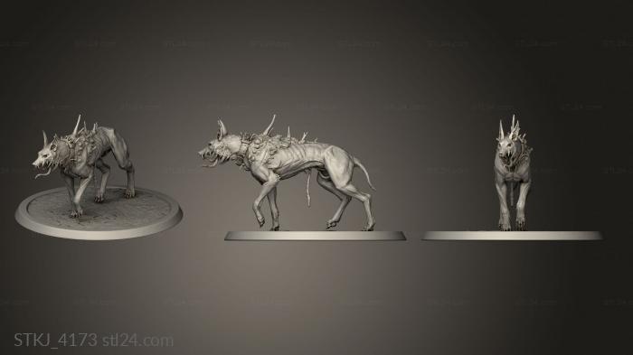 Статуэтки животных (STKJ_4173) 3D модель для ЧПУ станка