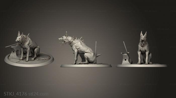 Статуэтки животных (STKJ_4176) 3D модель для ЧПУ станка
