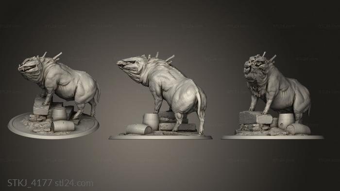 Animal figurines (STKJ_4177) 3D models for cnc