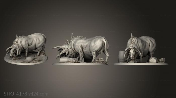 Animal figurines (STKJ_4178) 3D models for cnc
