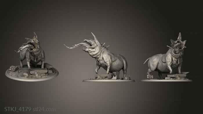 Animal figurines (STKJ_4179) 3D models for cnc