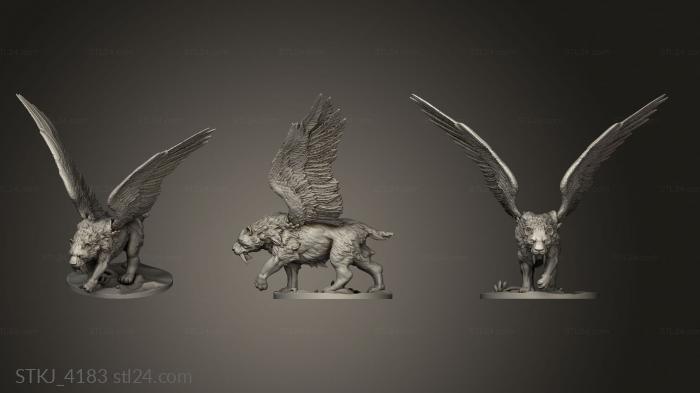 Animal figurines (STKJ_4183) 3D models for cnc