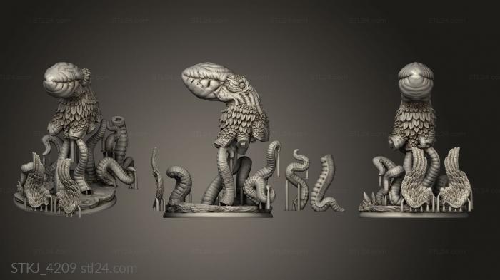 Статуэтки животных (STKJ_4209) 3D модель для ЧПУ станка