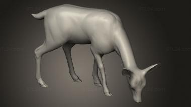 Animal figurines (Forest Deer, STKJ_4214) 3D models for cnc