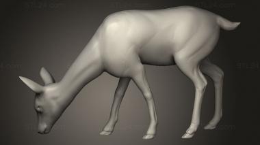 Animal figurines (Forest Deer, STKJ_4214) 3D models for cnc