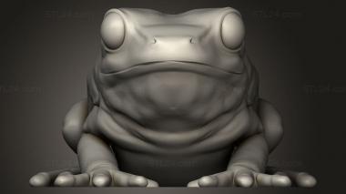 Animal figurines (Forest Frog, STKJ_4217) 3D models for cnc