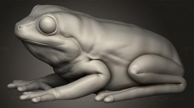 Animal figurines (Forest Frog, STKJ_4217) 3D models for cnc