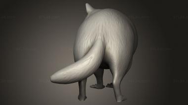 Animal figurines (Forest Racoon, STKJ_4220) 3D models for cnc