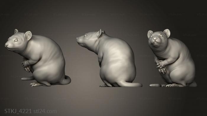 Статуэтки животных (STKJ_4221) 3D модель для ЧПУ станка