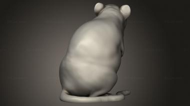 Animal figurines (Forest Rat, STKJ_4221) 3D models for cnc