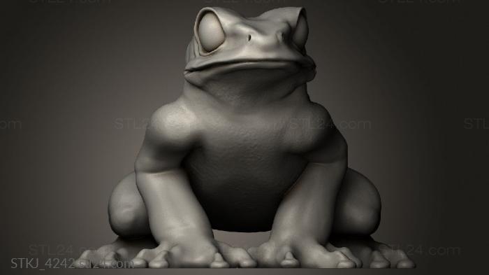 Animal figurines (Frogs Duncan Shadow Frog, STKJ_4242) 3D models for cnc