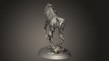 Animal figurines (Geistmare Reapers Rider, STKJ_4257) 3D models for cnc