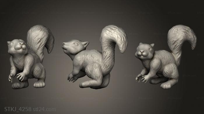 Animal figurines (Genshin Impact Amber, STKJ_4258) 3D models for cnc