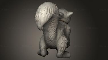 Animal figurines (Genshin Impact Amber, STKJ_4258) 3D models for cnc