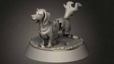 Animal figurines (Ghosts Ghost Dog, STKJ_4260) 3D models for cnc