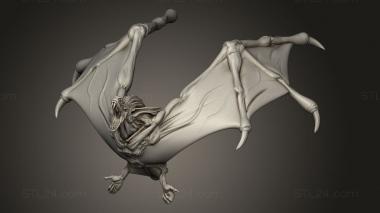 Animal figurines (Giant Bats Giant Bat, STKJ_4261) 3D models for cnc