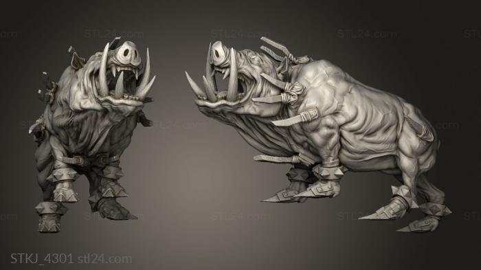 Animal figurines (Goblin, STKJ_4301) 3D models for cnc