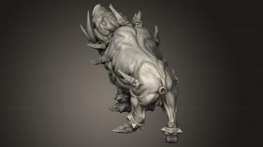 Animal figurines (Goblin, STKJ_4301) 3D models for cnc