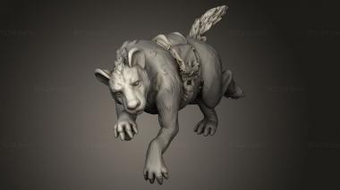 Animal figurines (Goblin Hyena Mount, STKJ_4304) 3D models for cnc