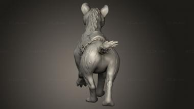 Animal figurines (Goblin Hyena Mount, STKJ_4306) 3D models for cnc