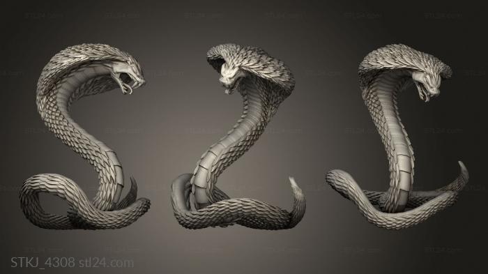 Animal figurines (Egypt Snake Riders Rider, STKJ_4308) 3D models for cnc