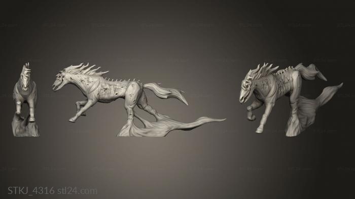 Animal figurines (Bloodborne Chargers, STKJ_4316) 3D models for cnc