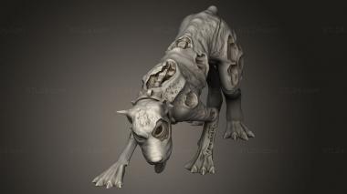 Animal figurines (Gravehounds Dog, STKJ_4324) 3D models for cnc