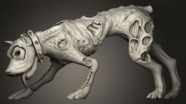 Animal figurines (Gravehounds Dog, STKJ_4324) 3D models for cnc