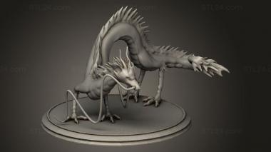 Animal figurines (Haku from spirited away, STKJ_4344) 3D models for cnc