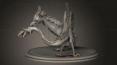 Animal figurines (Haku from spirited away, STKJ_4344) 3D models for cnc