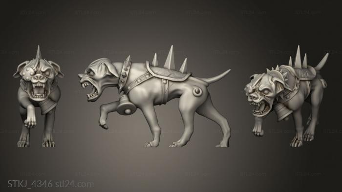 Animal figurines (Halflings Witch Hunters halving STRETCH GOALS CHIHUA WARG, STKJ_4346) 3D models for cnc